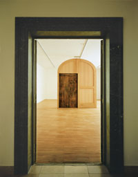 The Threshold 1997, site specific installation at the Lenbachhaus, Munich
